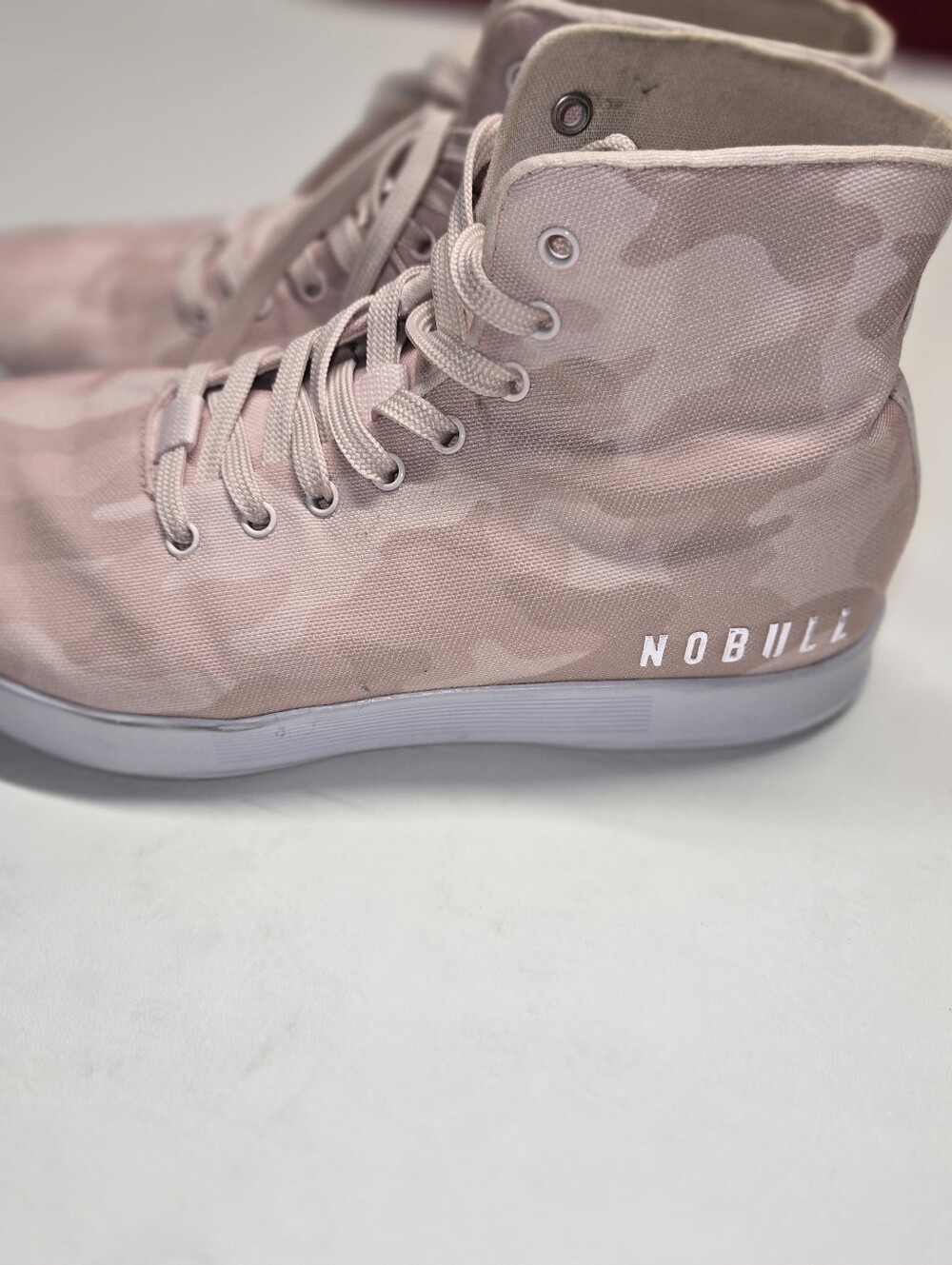 NOBULL High-Top trainers in a Dusty Rose camo Work out Womens 7.5